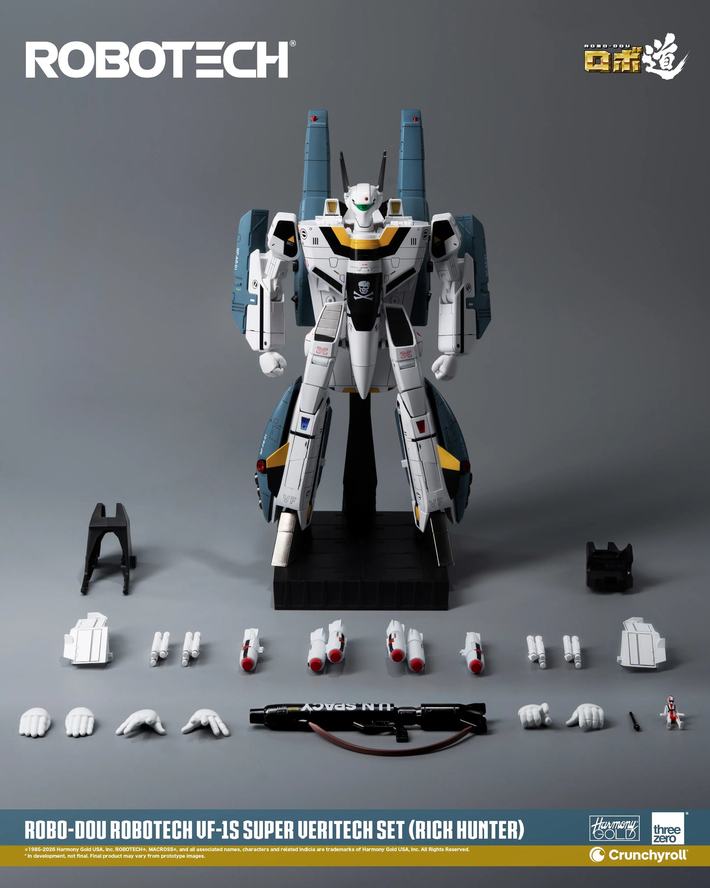 Threezero - ROBOTECH ROBO-DOU: ROBOTECH VF‐1S Super Veritech Set (RICK HUNTER) - Deluxe Set Pack Pre-order