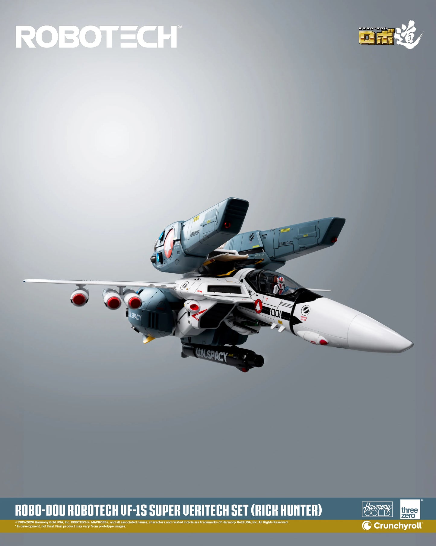 Threezero - ROBOTECH ROBO-DOU: ROBOTECH VF‐1S Super Veritech Set (RICK HUNTER) - Deluxe Set Pack Pre-order