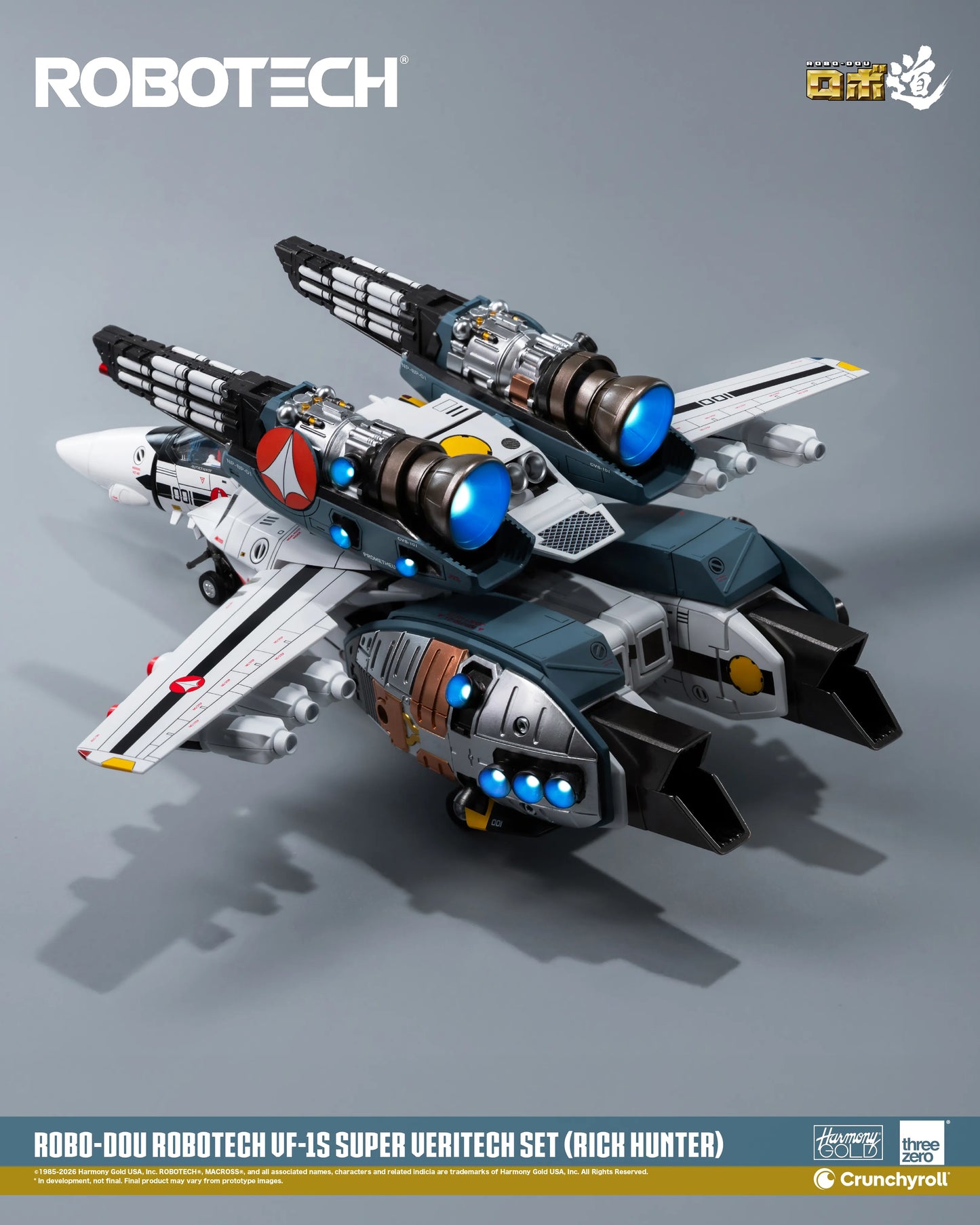 Threezero - ROBOTECH ROBO-DOU: ROBOTECH VF‐1S Super Veritech Set (RICK HUNTER) - Deluxe Set Pack Pre-order