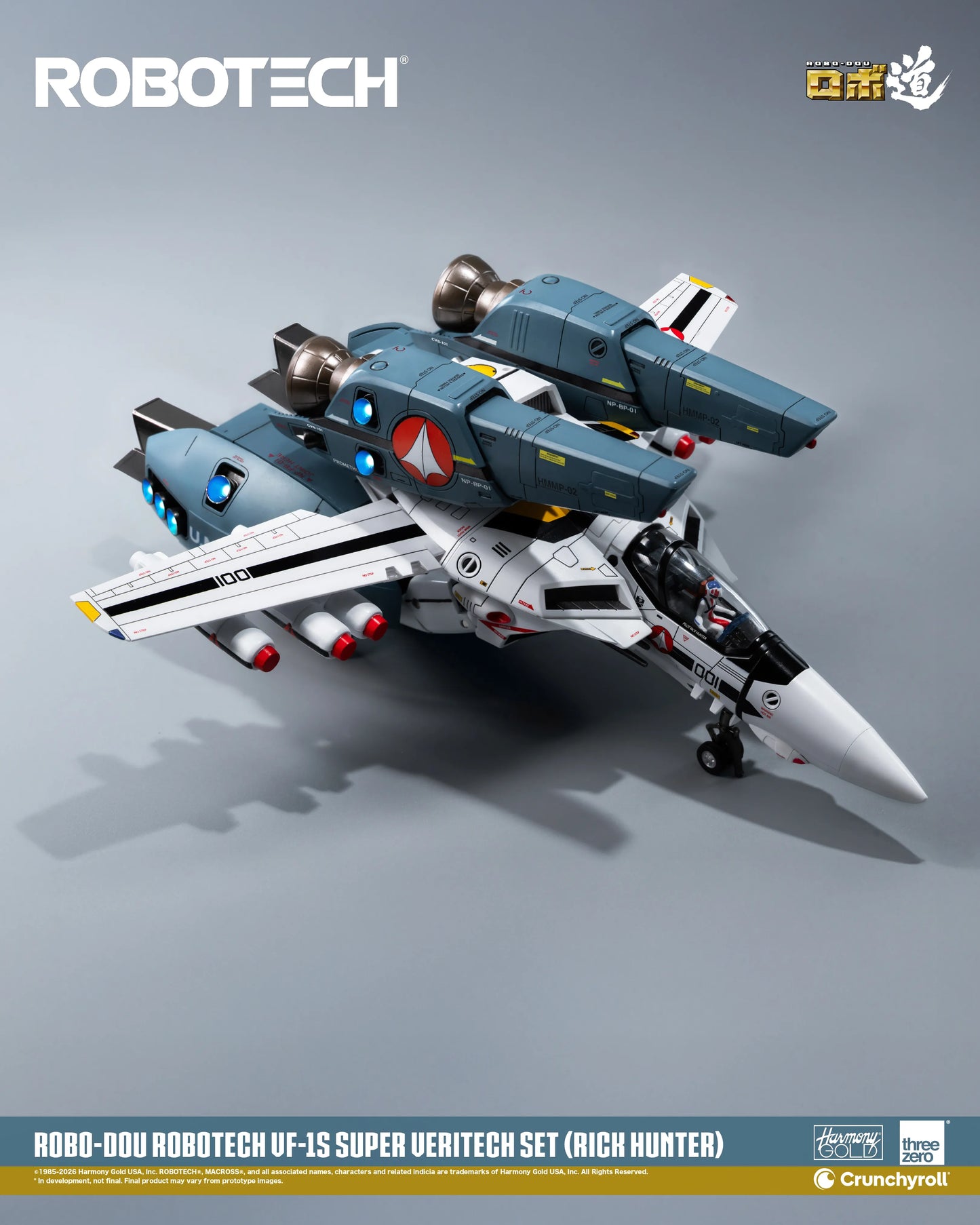 Threezero - ROBOTECH ROBO-DOU: ROBOTECH VF‐1S Super Veritech Set (RICK HUNTER) - Deluxe Set Pack Pre-order