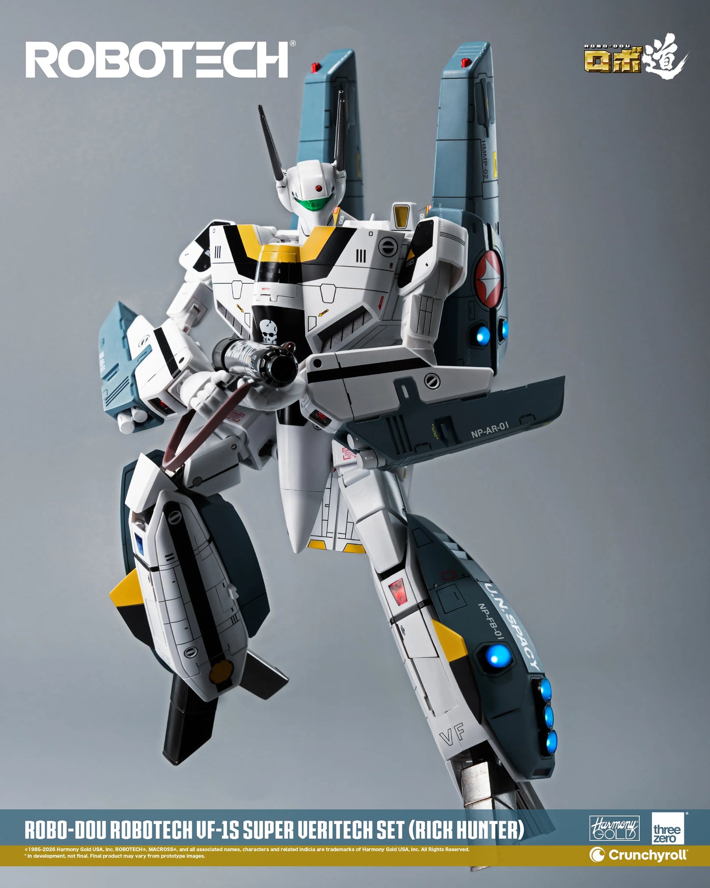 Threezero - ROBOTECH ROBO-DOU: ROBOTECH VF‐1S Super Veritech Set (RICK HUNTER) - Deluxe Set Pack Pre-order