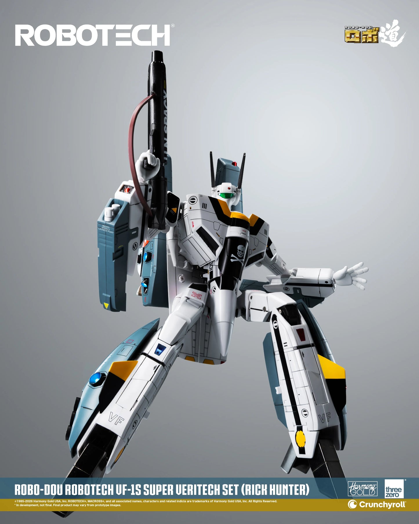 Threezero - ROBOTECH ROBO-DOU: ROBOTECH VF‐1S Super Veritech Set (RICK HUNTER) - Deluxe Set Pack Pre-order