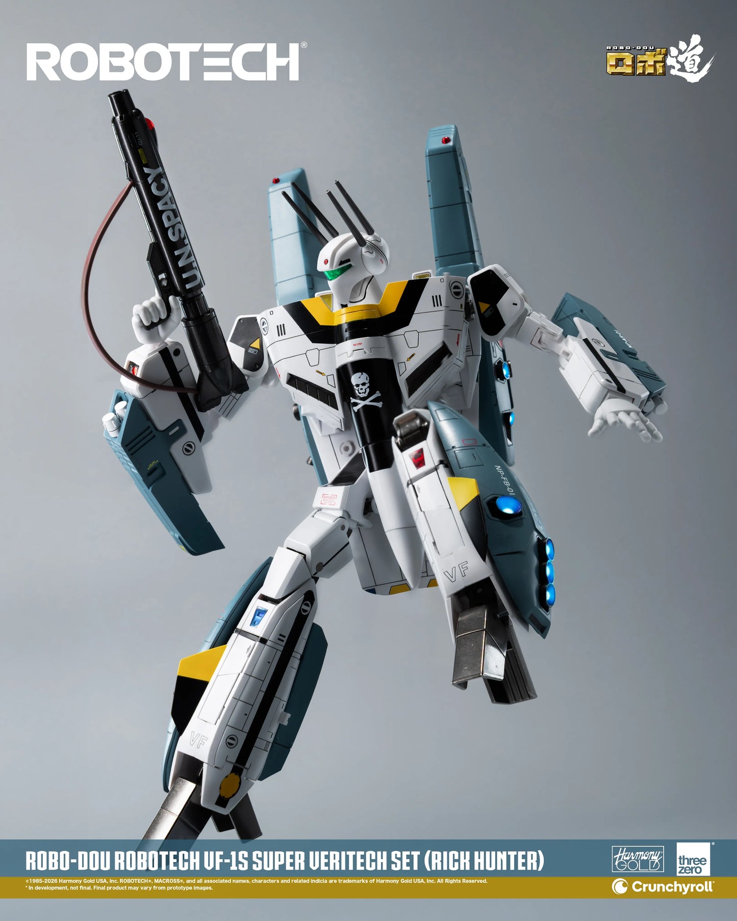Threezero - ROBOTECH ROBO-DOU: ROBOTECH VF‐1S Super Veritech Set (RICK HUNTER) - Deluxe Set Pack Pre-order