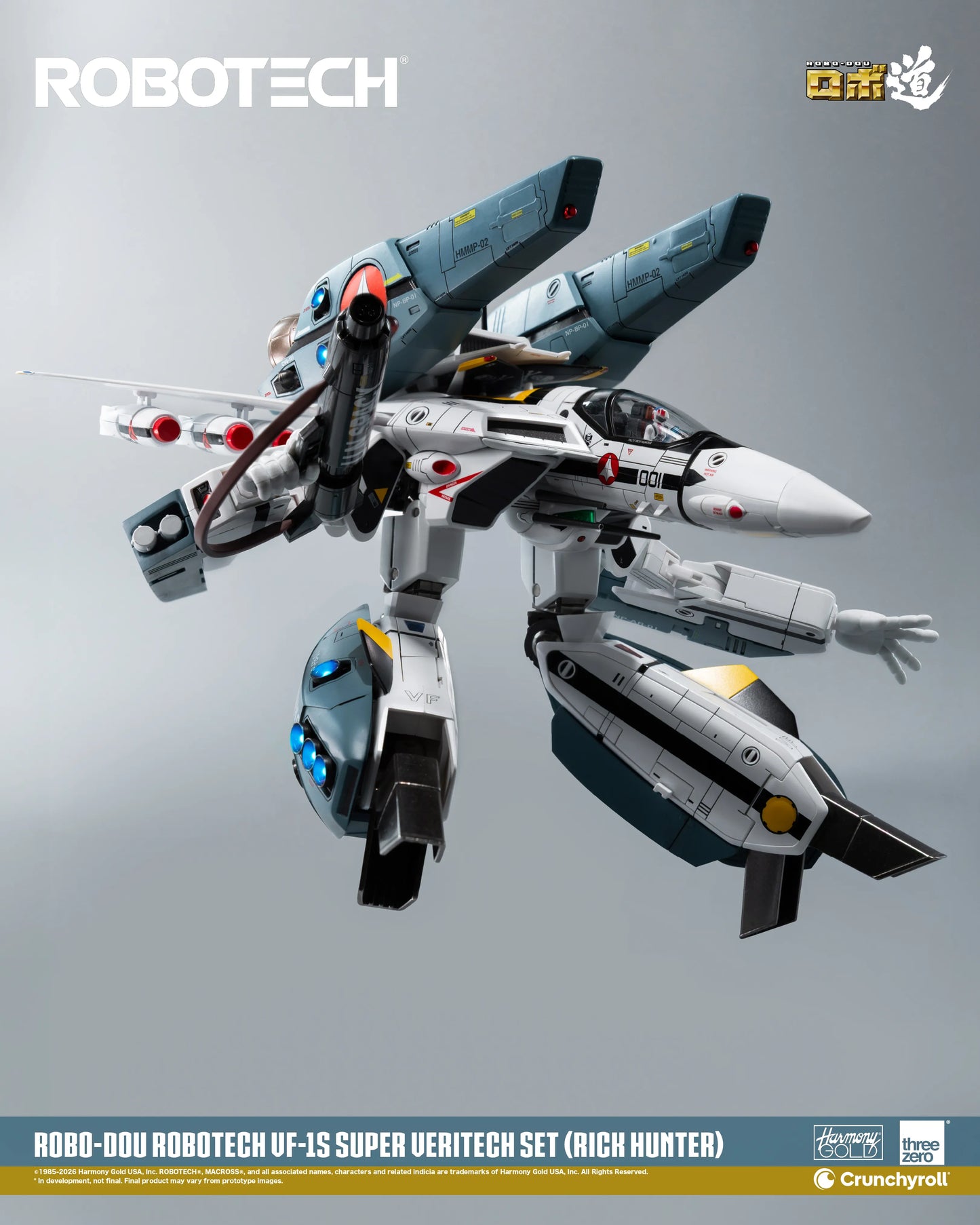 Threezero - ROBOTECH ROBO-DOU: ROBOTECH VF‐1S Super Veritech Set (RICK HUNTER) - Deluxe Set Pack Pre-order