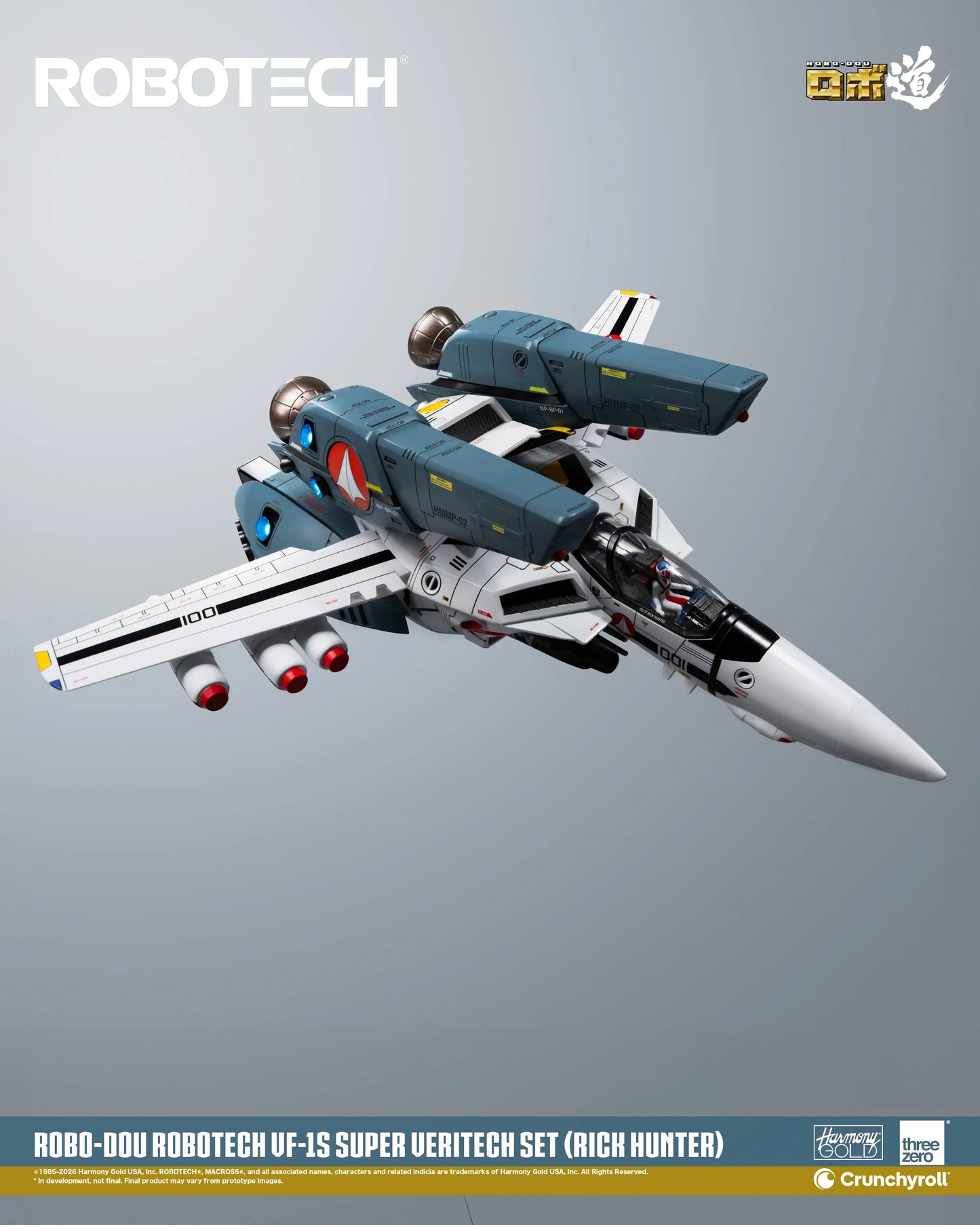 Threezero - ROBOTECH ROBO-DOU: ROBOTECH VF‐1S Super Veritech Set (RICK HUNTER) - Deluxe Set Pack Pre-order