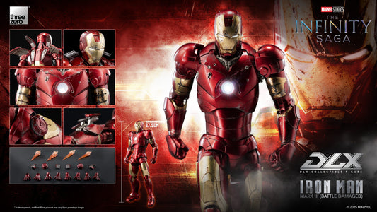 Threezero - Marvel Studios: The Infinity Saga - DLX: DIECAST Iron Man Mark 3 (Battle Damaged)