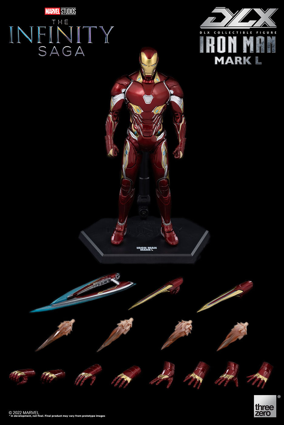 Threezero - Marvel Studios: The Infinity Saga - DLX: DIECAST Iron Man Mark 50