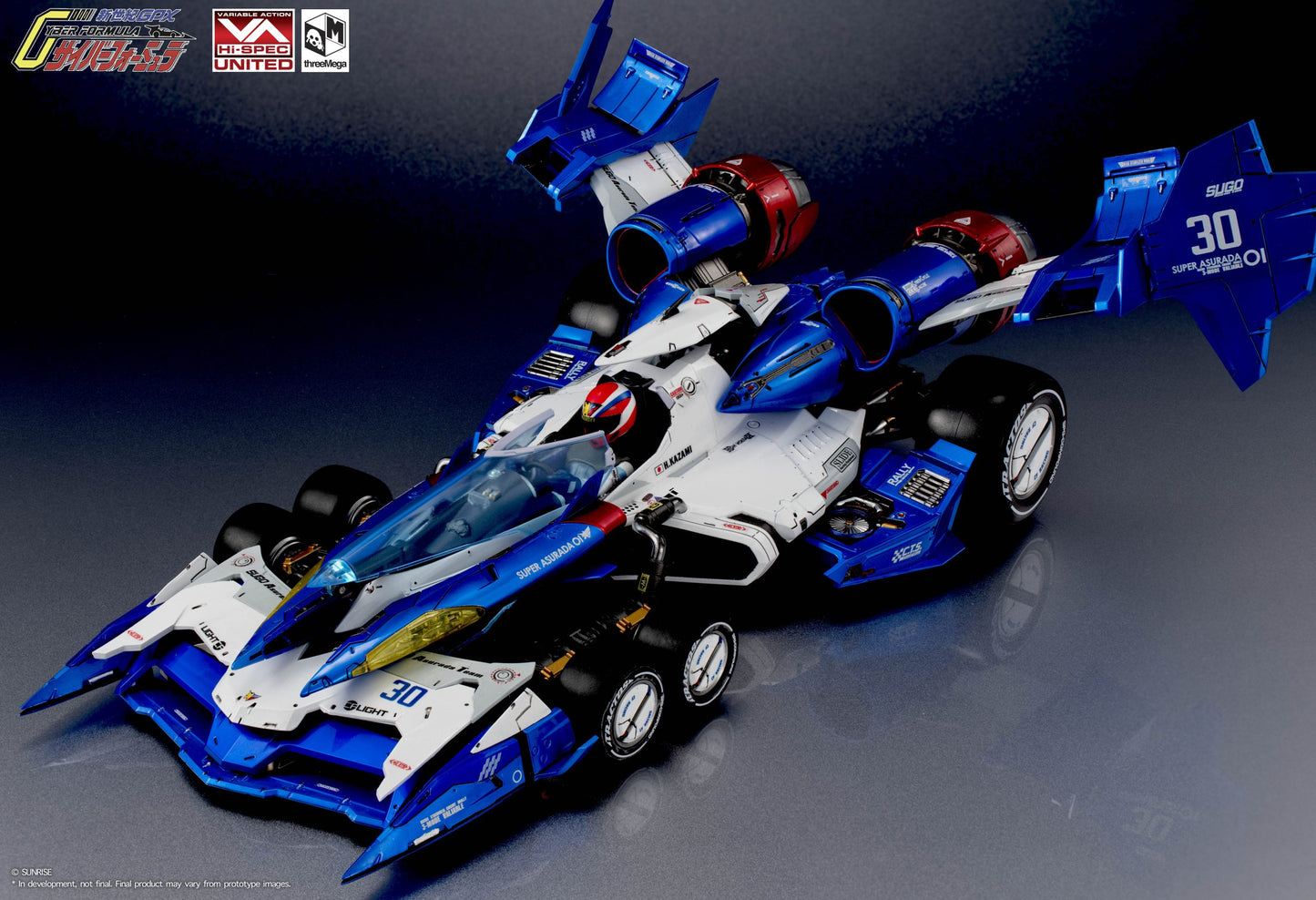 Threezero - Future GPX Cyber FormulaVARIABLE ACTION Hi-SPEC UNITED FUTURE GPX CYBER FORMULA: SUPER ASURADA 01