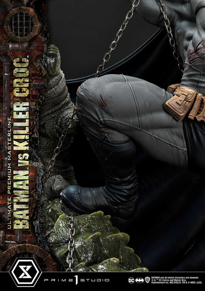 Prime 1 Studio - Batman (Comic): 1/4 Scale Batman Versus Killer Croc Deluxe Version