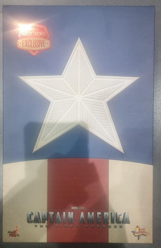 PRE-LOVED - Hot Toys 2013 Toy Fair Exclusive - MMS205 - Captain America The First Avenger: Captain America Star Spangled Version