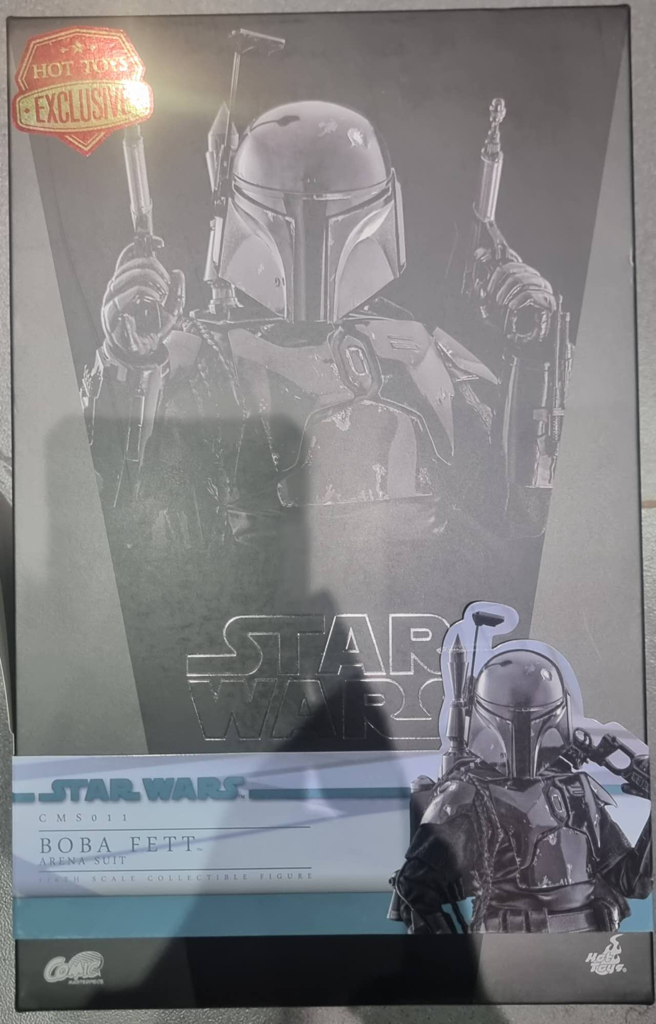 PRE-LOVED - Hot Toys 2022 Toy Fair Exclusive - CMS011 - Star Wars – Boba Fett (Arena Suit)