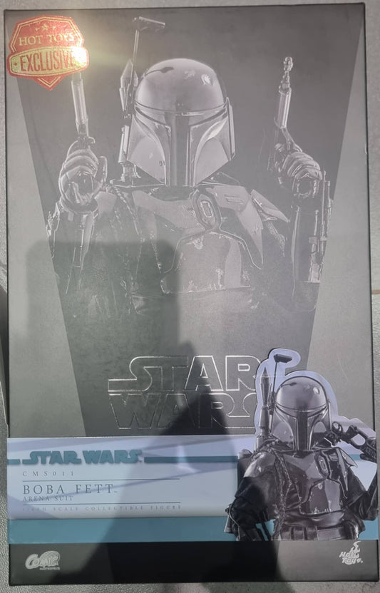 PRE-LOVED - Hot Toys 2022 Toy Fair Exclusive - CMS011 - Star Wars – Boba Fett (Arena Suit)