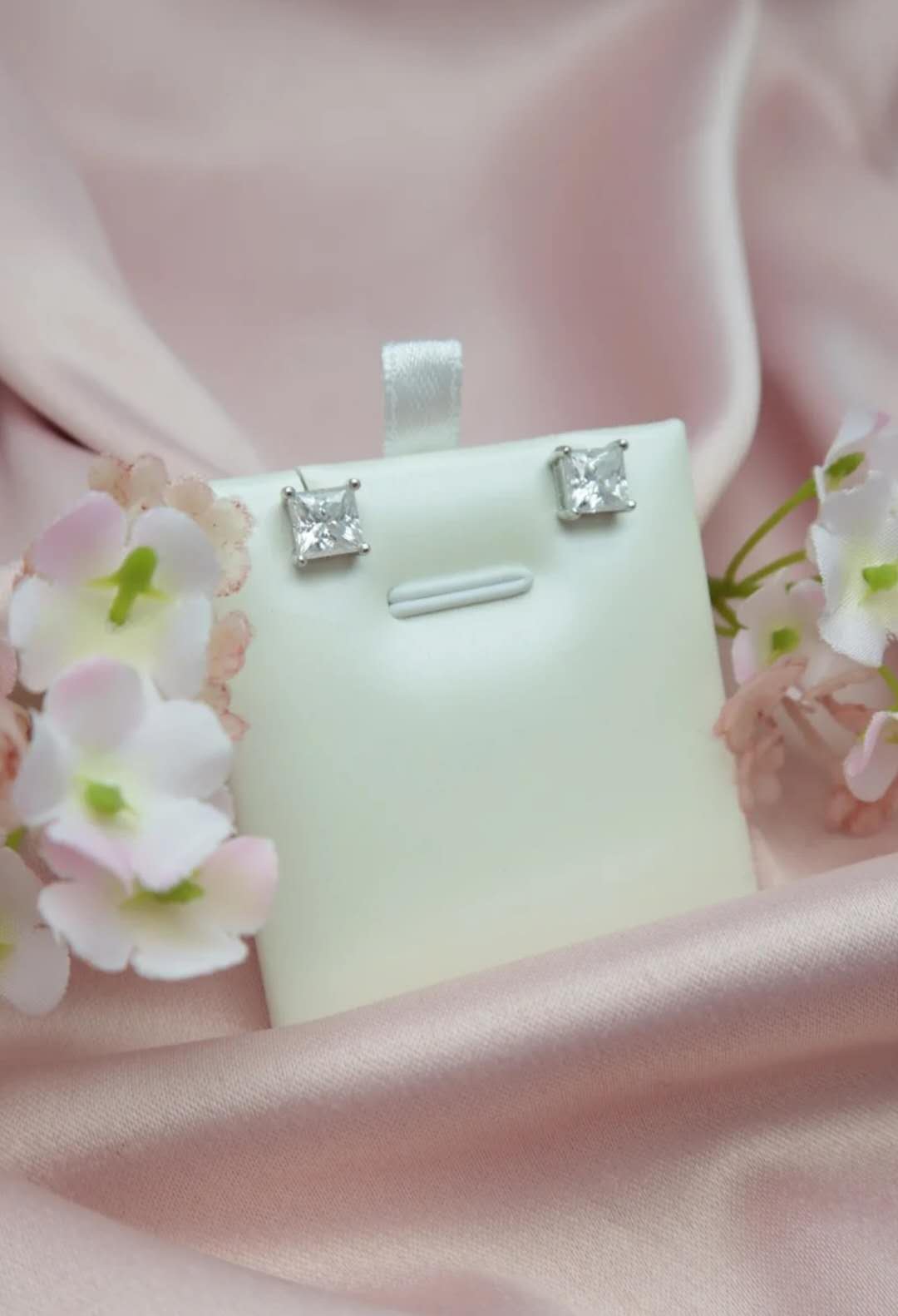 Moissanite / Silver 925 Earrings - Sugar Drops