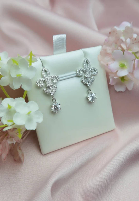 Moissanite / Silver 925 Earrings - Chandelier