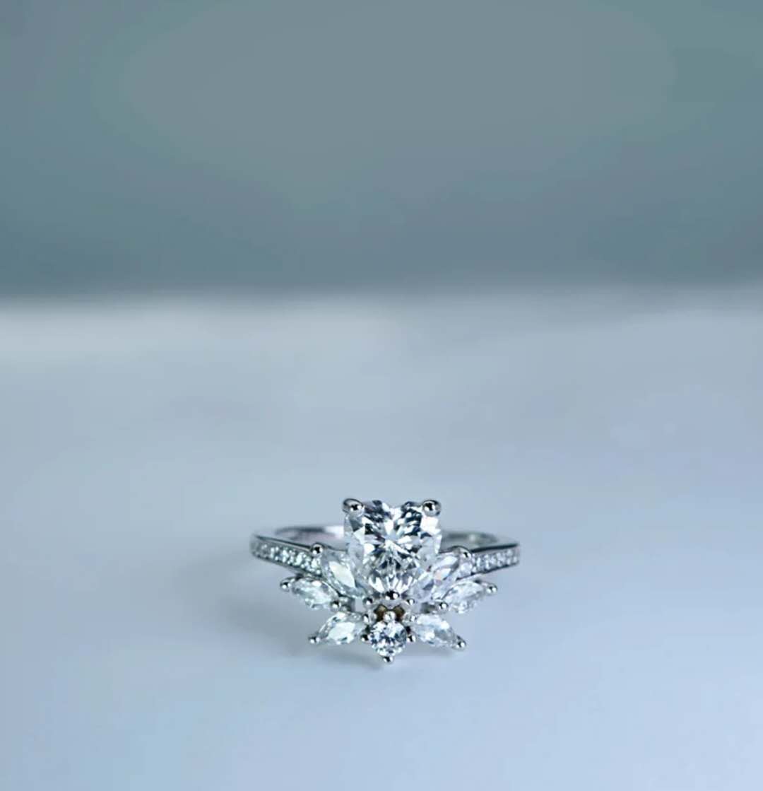 1.2ct Moissanite / 925 Silver Ring - "Sailor Moon"