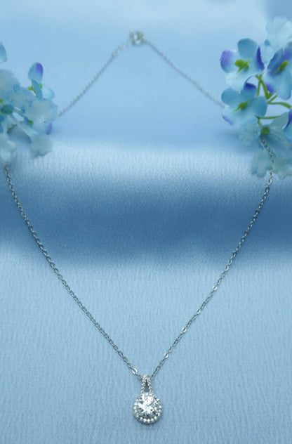 1.0ct Moissanite / 925 Silver Necklace - Tears of Venus