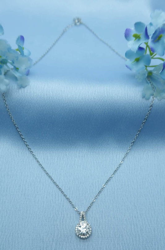 1.0ct Moissanite / 925 Silver Necklace - Tears of Venus
