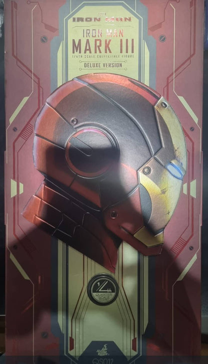 PRE-LOVED - Hot Toys - QS012 - Iron Man: 1/4 Iron Man Mark 3 (Deluxe Version)