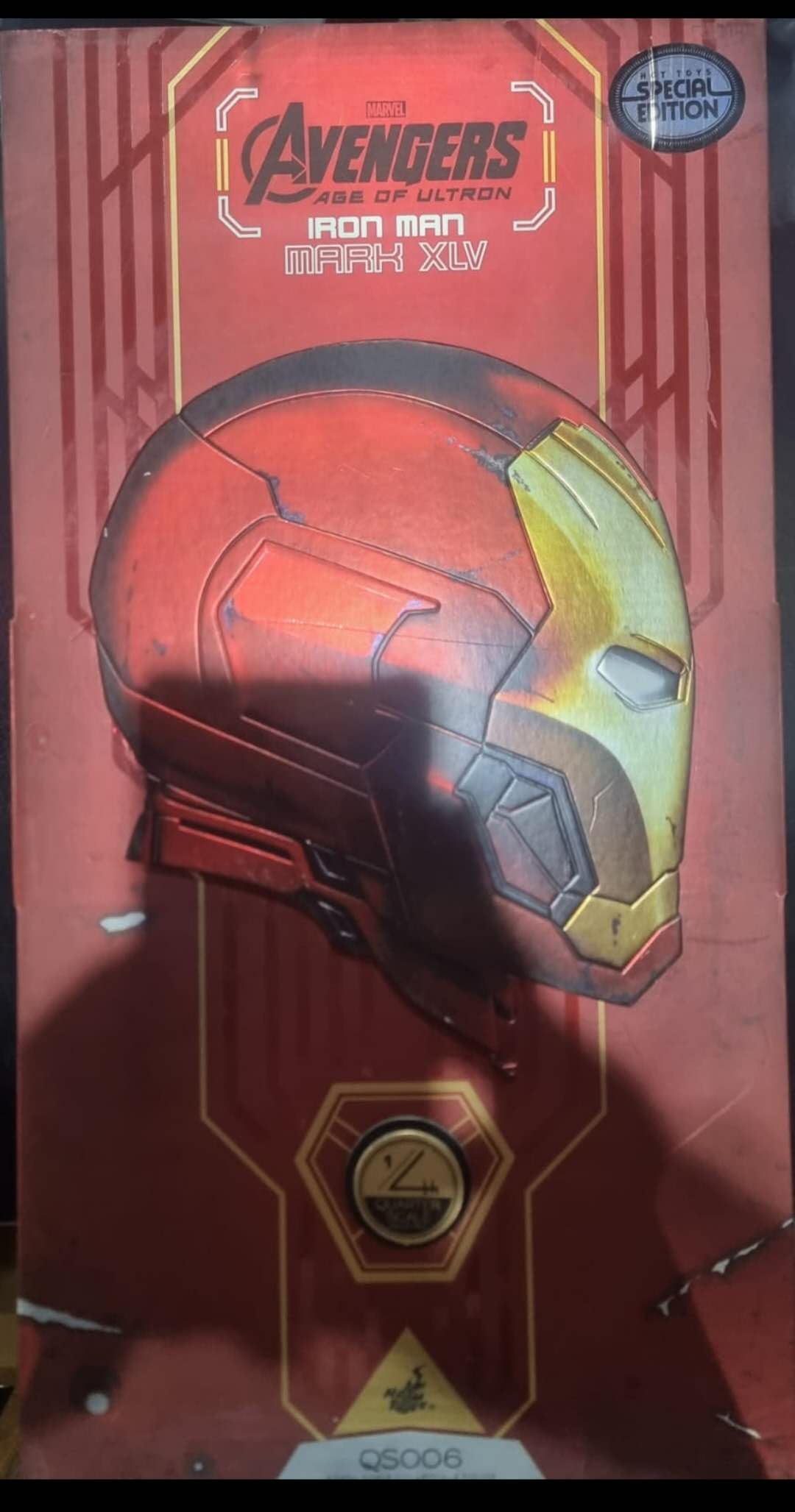 PRE-LOVED - Hot Toys - QS006 - Avengers: Age of Ultron: 1/4 Scale Iron Man Mark 45 (Special Edition)