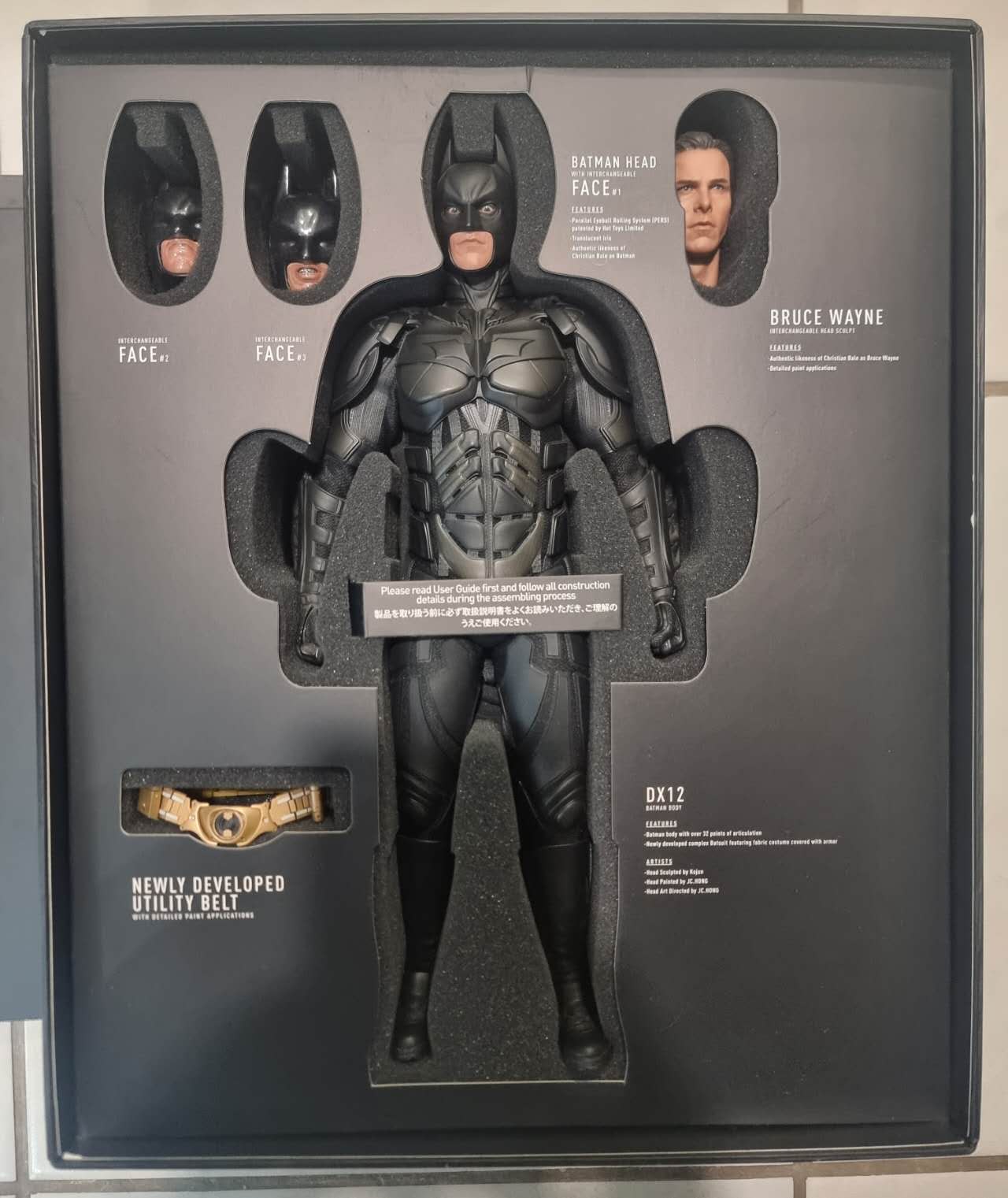 PRE-LOVED - HOT TOYS - DX12 - THE DARK KNIGHT RISES BATMAN