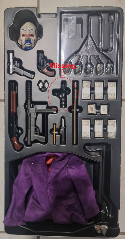 PRE-LOVED - Hot Toys - QS009 - Batman Begins: 1/4 scale Batman & QS010B - The Joker (Special Edition)