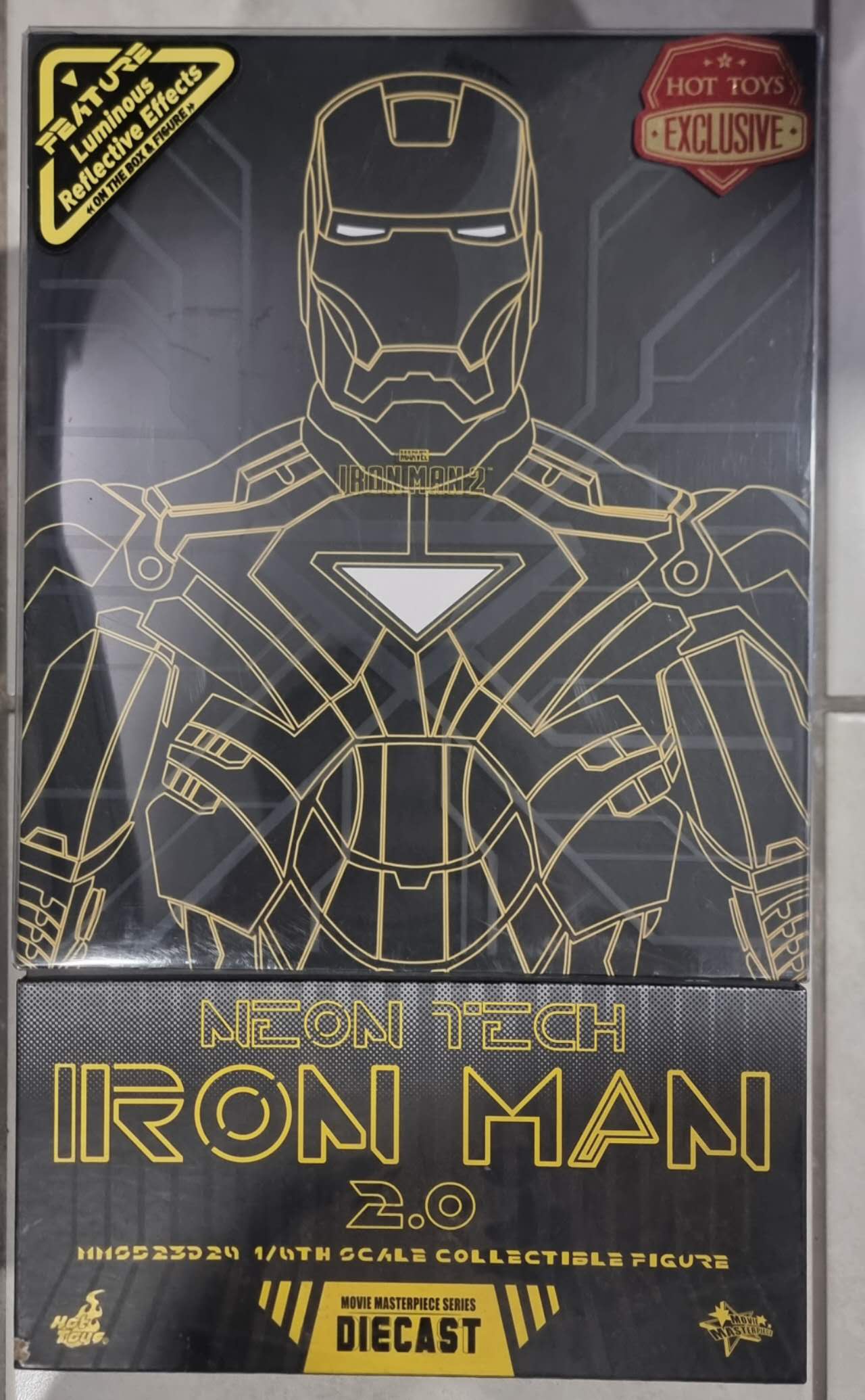 PRE-LOVED - Hot Toys Exclusive - MMS523D29 - Iron Man Mark 6 Neon Tech 2.0