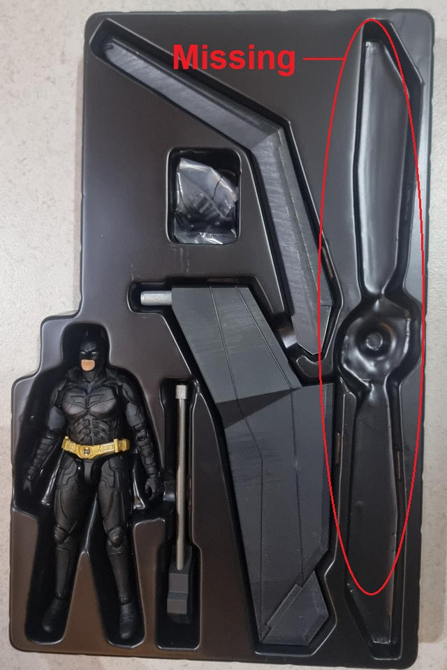 PRE-LOVED - Hot Toys - MMSC002 - The Dark Knight Rises: The Bat (Deluxe)