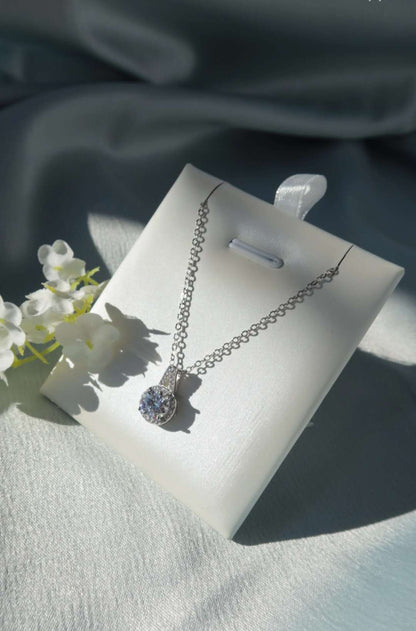 1.0ct Moissanite / 925 Silver Necklace - Tears of Venus