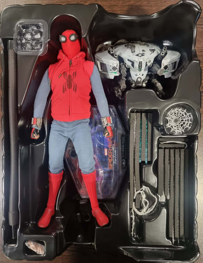 PRE-LOVED - Hot Toys - MMS552 - Spider-Man : Far From Home (Homemade Suit)