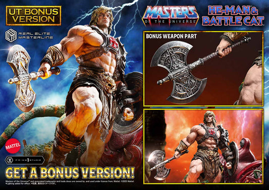 Prime 1 Studio -Masters of the Universe: 1/4 Scale He-Man & Battle Cat (Ultimate + Bonus Version) Pre-order NOW