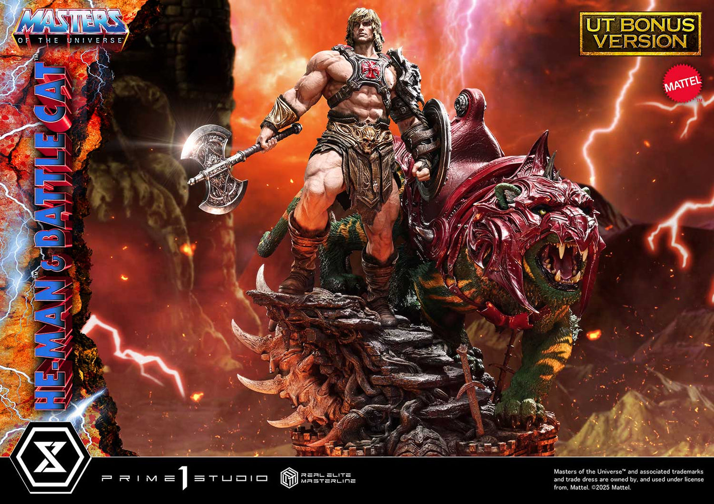 Prime 1 Studio -Masters of the Universe: 1/4 Scale He-Man & Battle Cat (Ultimate + Bonus Version) Pre-order NOW
