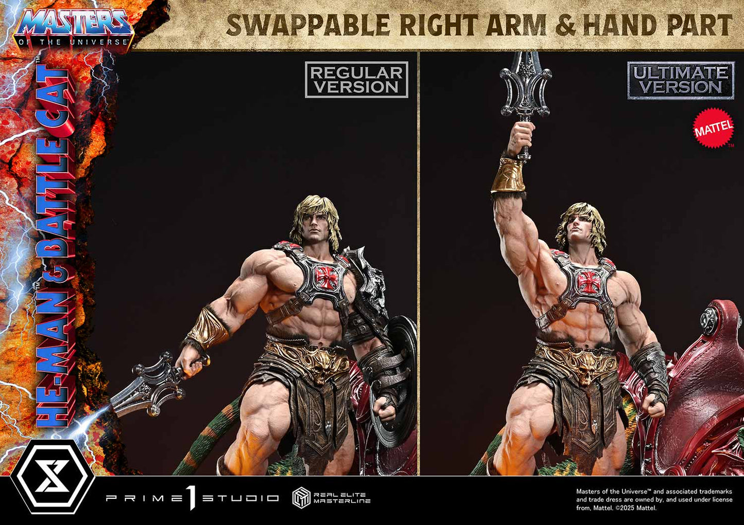 Prime 1 Studio -Masters of the Universe: 1/4 Scale He-Man & Battle Cat (Ultimate Version) Pre-order NOW