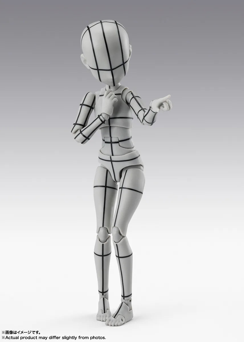 Tamashii Nations - S.H.Figuarts - BODY-CHAN -KEN SUGIMORI- Edition -WIREFRAME-(Gray Color Ver.)