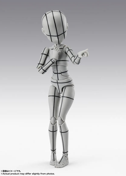 Tamashii Nations - S.H.Figuarts - BODY-CHAN -KEN SUGIMORI- Edition -WIREFRAME-(Gray Color Ver.)