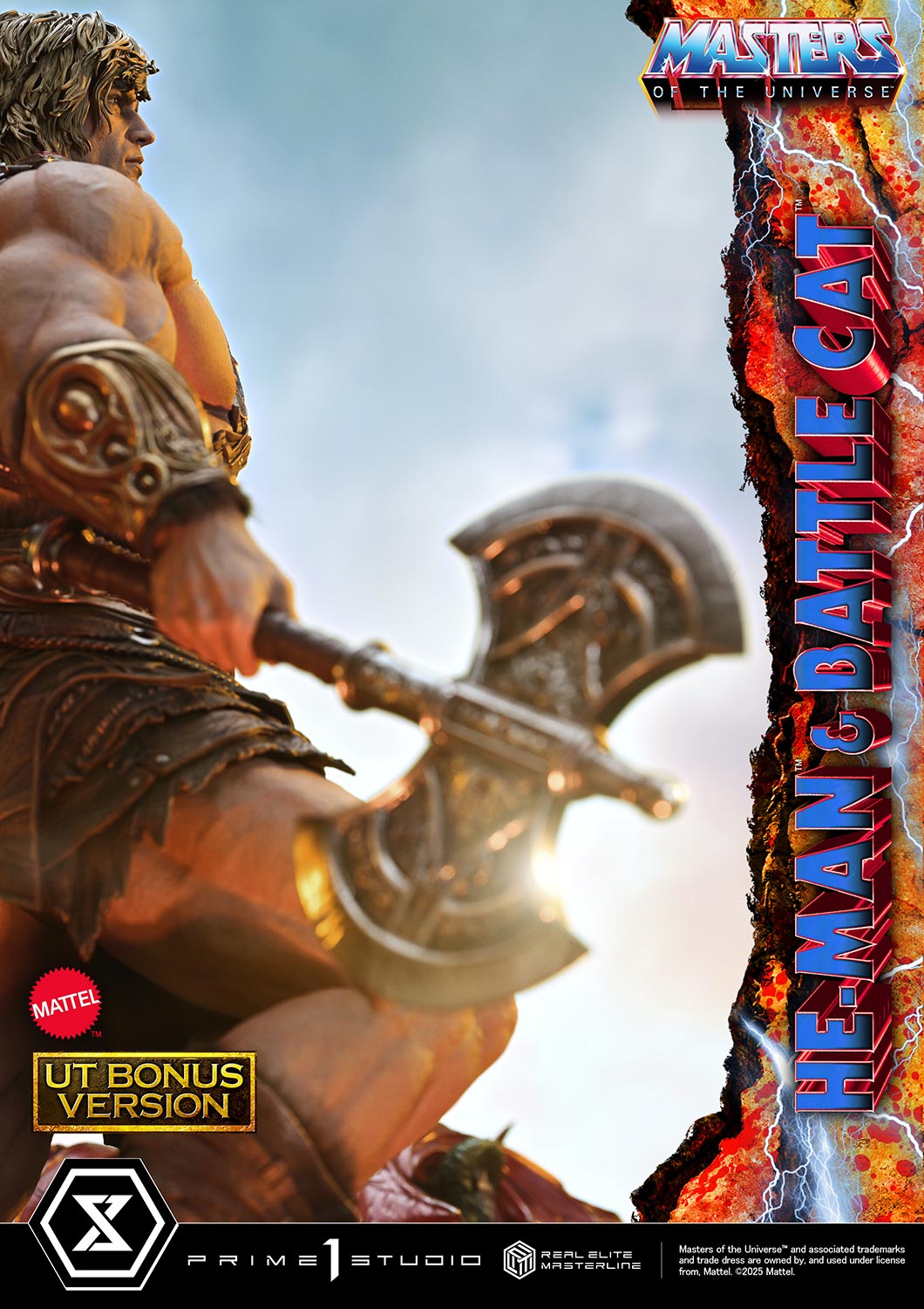 Prime 1 Studio -Masters of the Universe: 1/4 Scale He-Man & Battle Cat (Ultimate + Bonus Version) Pre-order NOW