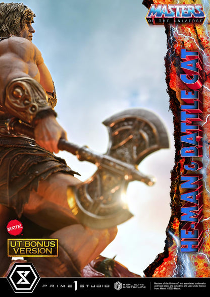 Prime 1 Studio -Masters of the Universe: 1/4 Scale He-Man & Battle Cat (Ultimate + Bonus Version) Pre-order NOW