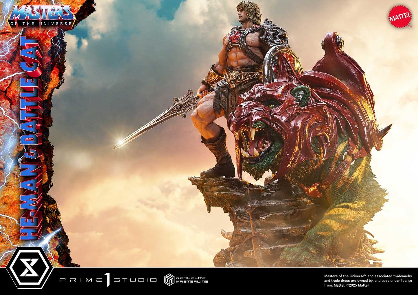 Prime 1 Studio -Masters of the Universe: 1/4 Scale He-Man & Battle Cat (Regular Version) Pre-order NOW