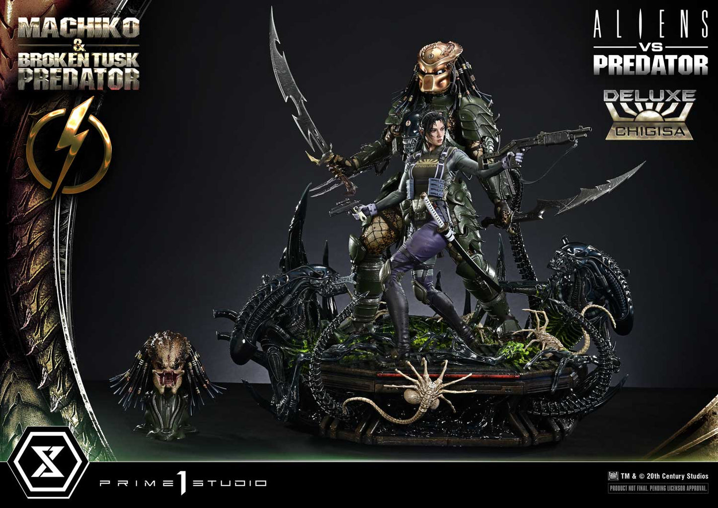 Prime 1 Studio - 1/4 Scale Machiko & Broken Tusk Predator (Deluxe Version) Pre-order Now