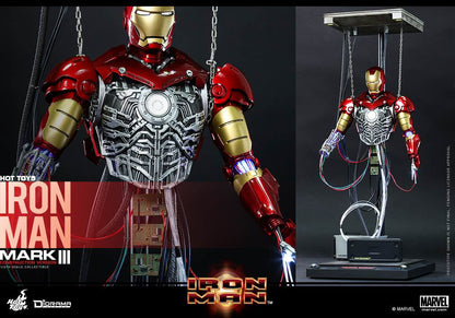 PRE-LOVED - Hot Toys - DS003 - Iron Man  Mark 3 (Construction Version)
