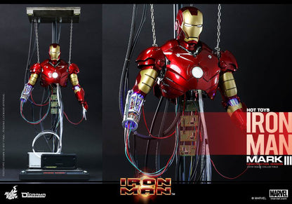 PRE-LOVED - Hot Toys - DS003 - Iron Man  Mark 3 (Construction Version)