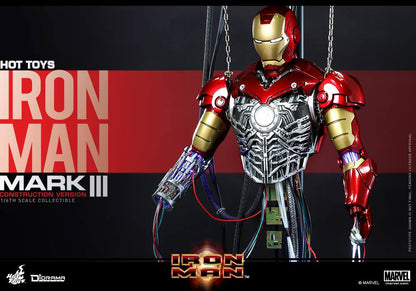 PRE-LOVED - Hot Toys - DS003 - Iron Man  Mark 3 (Construction Version)