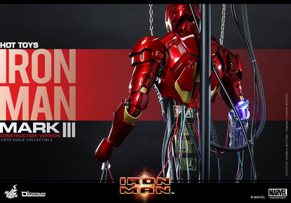 PRE-LOVED - Hot Toys - DS003 - Iron Man  Mark 3 (Construction Version)