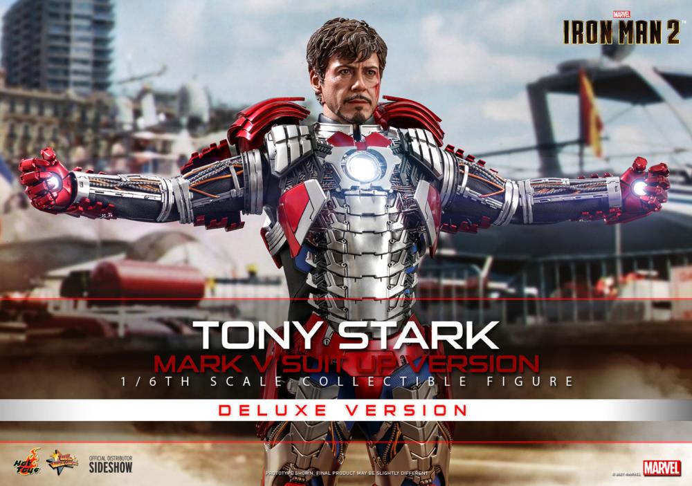 Hot Toys - MMS600 - Iron Man 2: Tony Stark (Mark V Suit Up Ver.) Deluxe