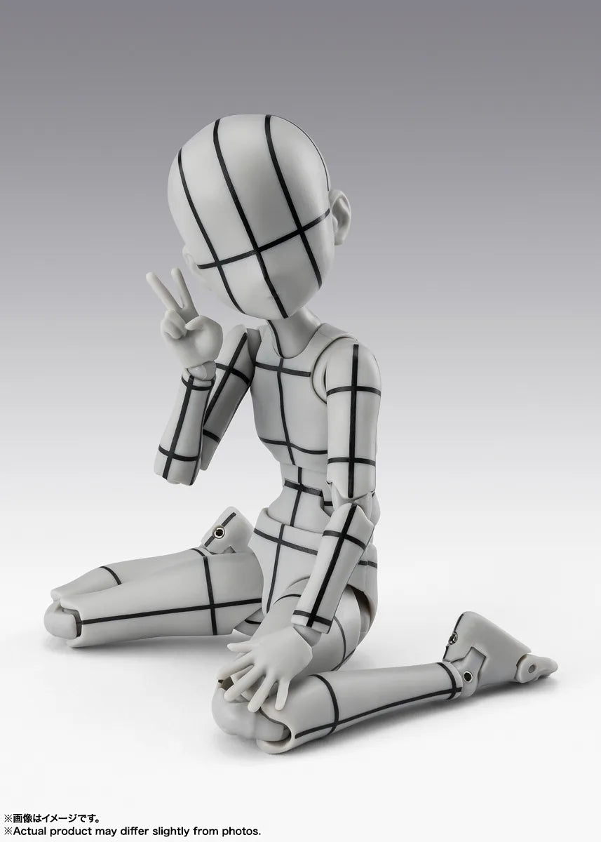 Tamashii Nations - S.H.Figuarts - BODY-CHAN -KEN SUGIMORI- Edition -WIREFRAME-(Gray Color Ver.)