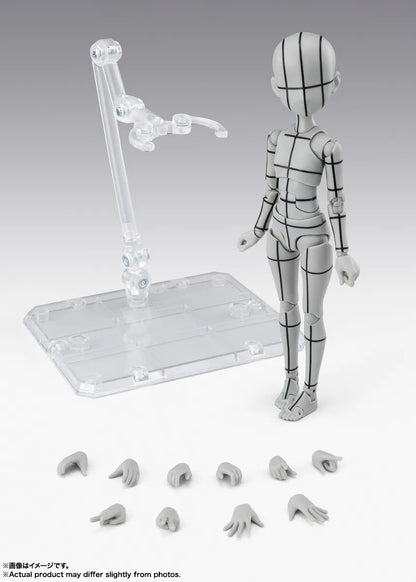 Tamashii Nations - S.H.Figuarts - BODY-CHAN -KEN SUGIMORI- Edition -WIREFRAME-(Gray Color Ver.)