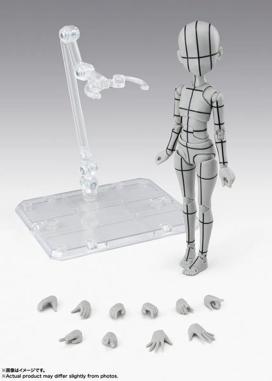 Tamashii Nations - S.H.Figuarts - BODY-CHAN -KEN SUGIMORI- Edition -WIREFRAME-(Gray Color Ver.)