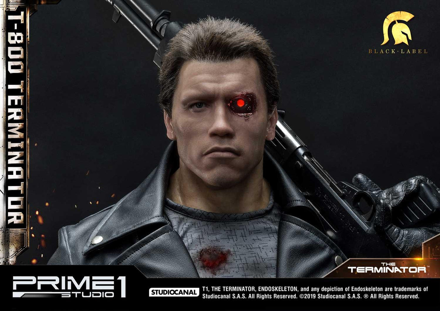 PRE-LOVED - Prime 1 Studio x Black Label - The Terminator: 1/2 Scale T-800 Terminator