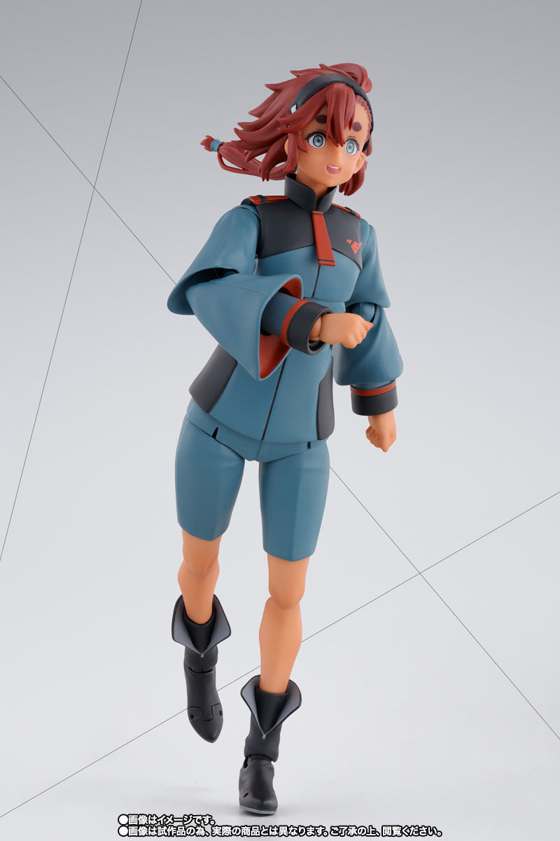 Tamashii Nations - S.H.Figuarts - Mobile Suit Gundam: The Witch From Mercury: Suletta Mercury (Regular Uniform Ver.) Action Figure with Option Set