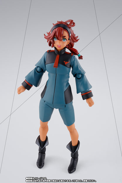 Tamashii Nations - S.H.Figuarts - Mobile Suit Gundam: The Witch From Mercury: Suletta Mercury (Regular Uniform Ver.) Action Figure with Option Set