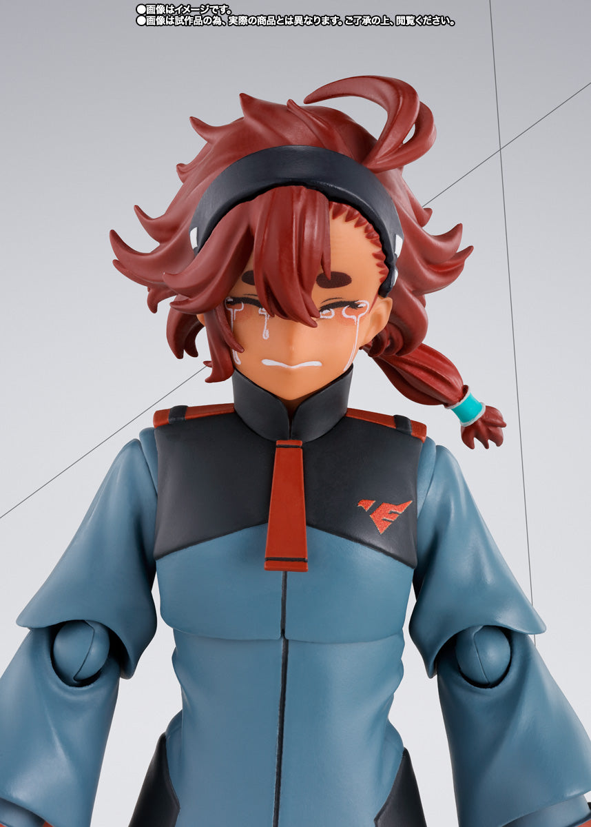 Tamashii Nations - S.H.Figuarts - Mobile Suit Gundam: The Witch From Mercury: Suletta Mercury (Regular Uniform Ver.) Action Figure with Option Set